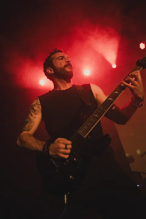Filipe Nobre, guitarrista dos WILDCHAINS, ao vivo